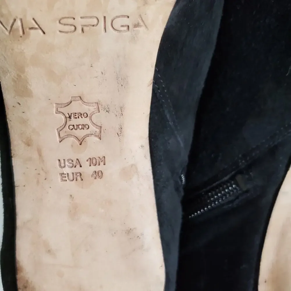 Via Spiga Black Suede Belinda Bootie